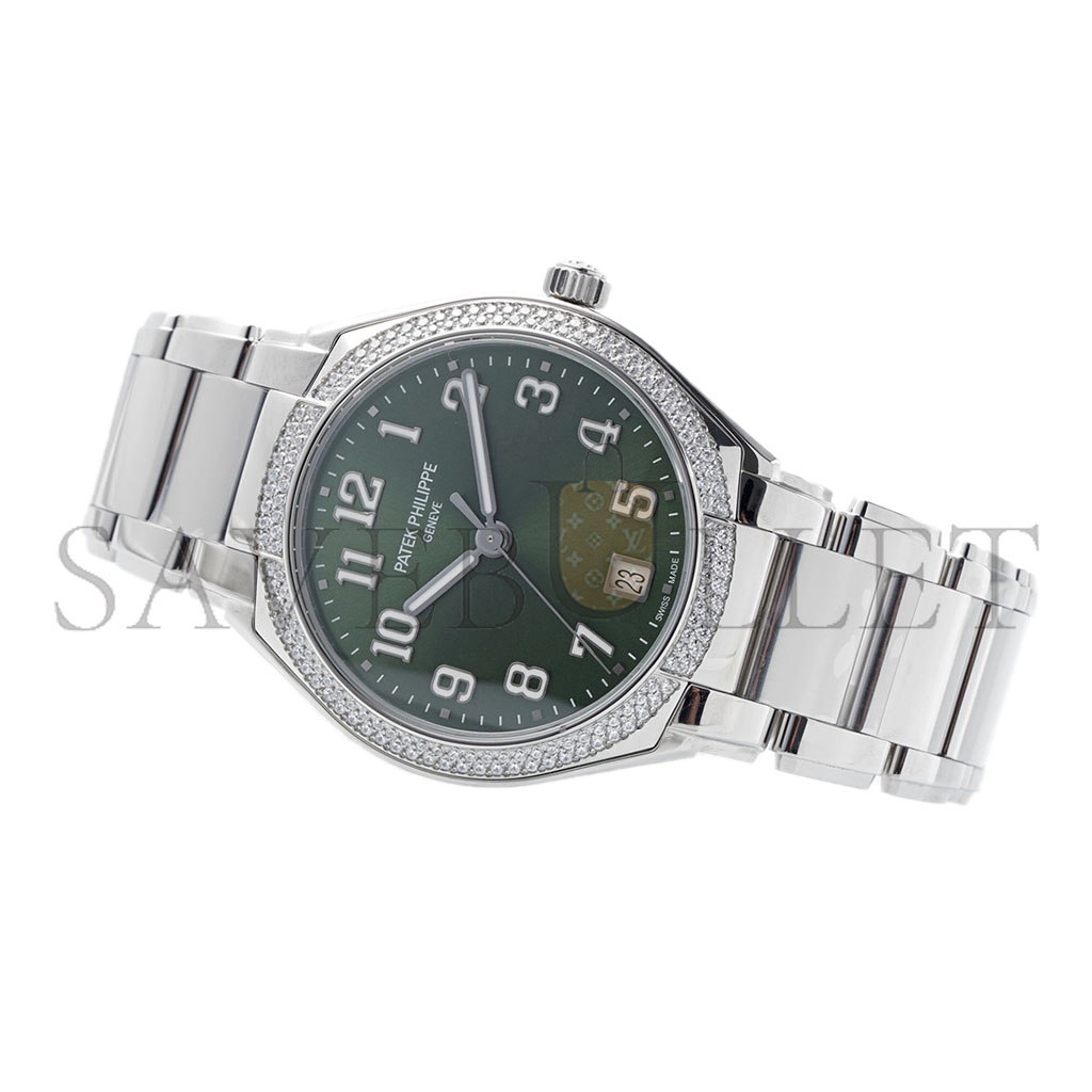 PATEK PHILLIPE GREEN DIAL WATCH TWENTY~4 (7300-1200A)